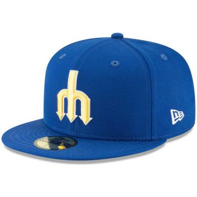 MLB マリナーズ 帽子 クーパーズタウン Cooperstown Collection Logo 59FIFTY Fitted ニューエラ/New Era ロイヤル