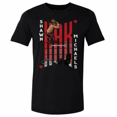 WWE ショーン・マイケルズ Tシャツ Legends HBK Elbow Drop  500Level ブラック