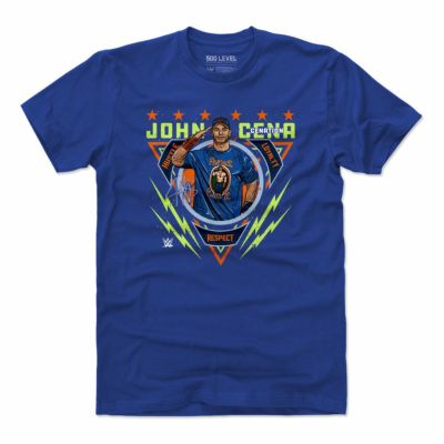 WWE ジョン・シナ Tシャツ Superstars Cenation Respect 500Level ロイヤルブルー | セレクション | MLB  NBA NFL プロ野球グッズ専門店 公式オンラインストア