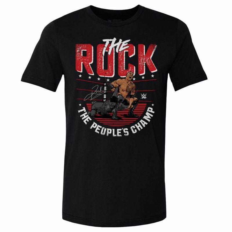 WWE ザ・ロック ドウェイン/ジョンソン Tシャツ Legends Sharpshooter 500Level ブラック | セレクション |  MLB NBA NFL プロ野球グッズ専門店 公式オンラインストア