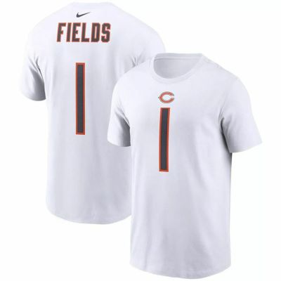 NFL ジャスティン・フィールズ ベアーズ Tシャツ ネーム＆ナンバー パフォーマンス ナイキ/Nike ホワイト