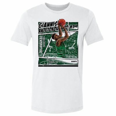 NBA ヤニス・アデトクンボ ミルウォーキー・バックス Tシャツ Comics T-Shirt 500Level ホワイト