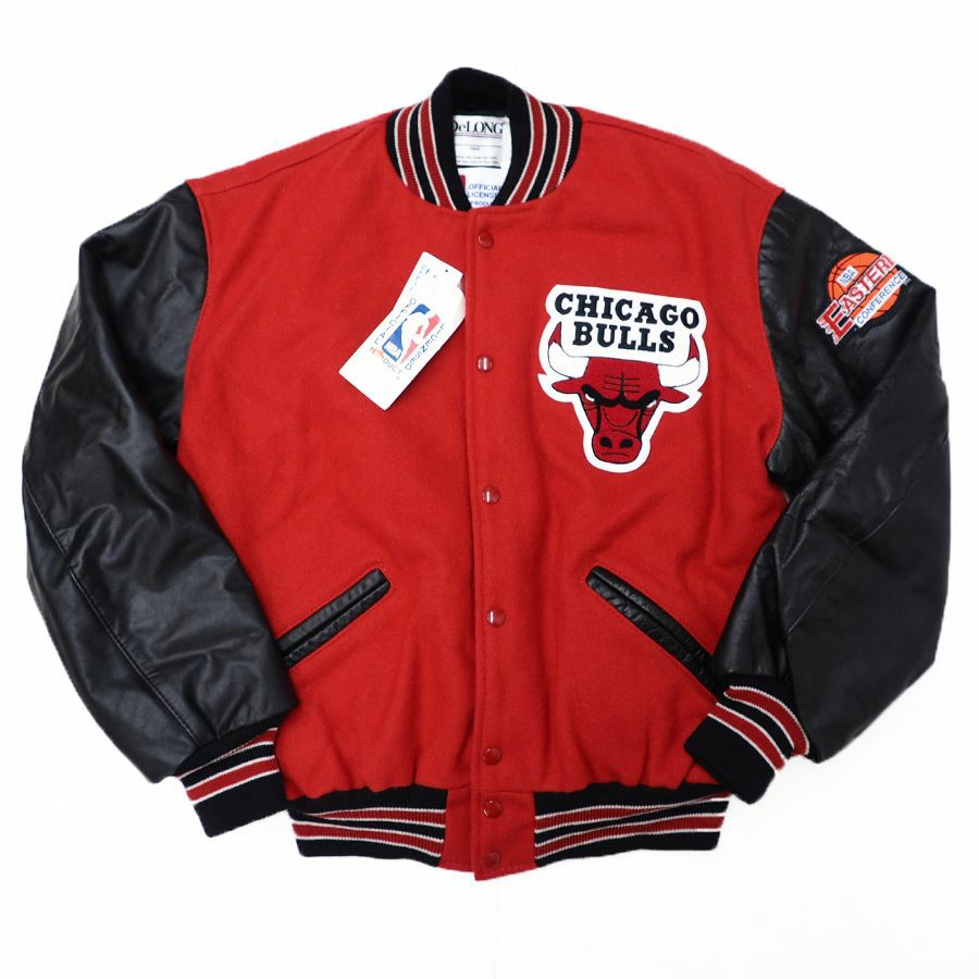 スタジャン vintage レザー 希少デザイン 古着 90s Nebraska Huskers 