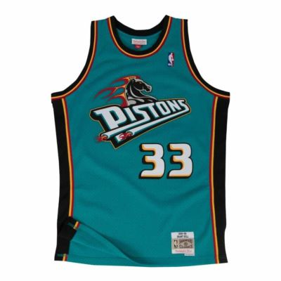 NBA グラント・ヒル ピストンズ ユニフォーム スウィングマン ロード 1998-99 ミッチェル＆ネス/Mitchell & Ness ティール