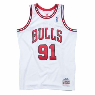 NBA デニス・ロッドマン シカゴ・ブルズ ユニフォーム スウィングマン 1997-98 ミッチェル＆ネス/Mitchell & Ness ホワイト