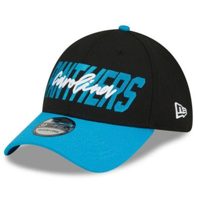 NFL パンサーズ キャップ ドラフト 2022 Draft 39THIRTY Flex フレックス ニューエラ/New Era ブラック ブルー