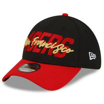 NFL 49ers キャップ ドラフト 2022 Draft 39THIRTY Flex フレックス ニューエラ/New Era ブラック スカーレット