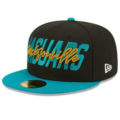 NFL ジャガーズ キャップ ドラフト 2022 Draft オンステージ 59FIFTY Fitted ニューエラ/New Era ブラック/ティール