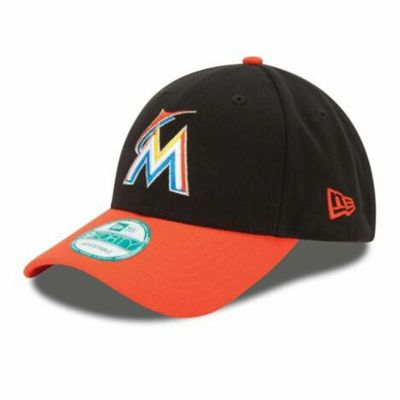 MLB マーリンズ キャップ The League 9FORTY ベルクロキャップ  廃盤品 ニューエラ/New Era Black/Orange