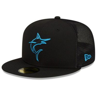 MLB マーリンズ キャップ バッティングプラクティス Batting Practice 59FIFTY  ニューエラ/New Era ブラック 2204BPZ