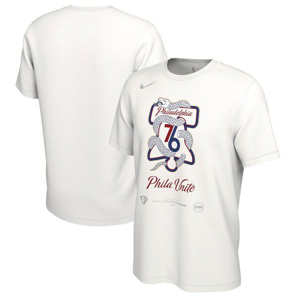 NBA 76ers Tシャツ 2022 NBA プレーオフ Playoffs Mantra T-Shirt ナイキ/Nike ホワイト | セレクション | MLB NBA NFL プロ野球グッズ専門店 公式オンラインストア