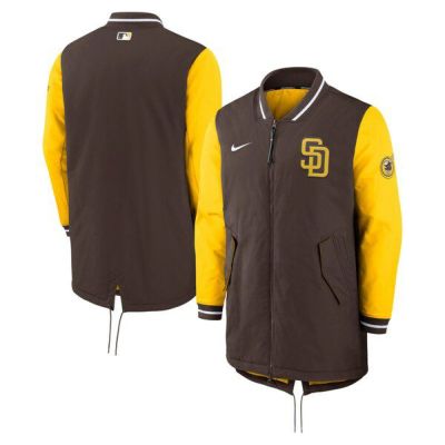 MLB パドレス ジャケット 2022 選手着用 オーセンティックコレクション ダグアウト Jacket ナイキ/Nike Dark  Cinder/Amarillo | セレクション | MLB NBA NFL プロ野球グッズ専門店 公式オンラインストア