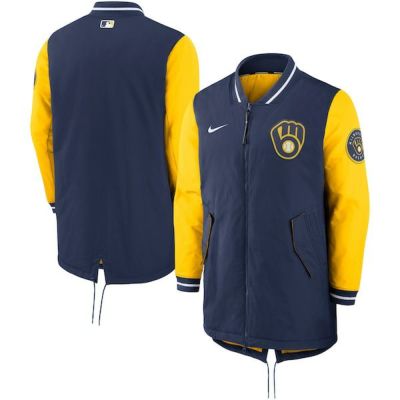 MLB ブリュワーズ ジャケット 2022 選手着用 オーセンティックコレクション ダグアウト Jacket ナイキ/Nike