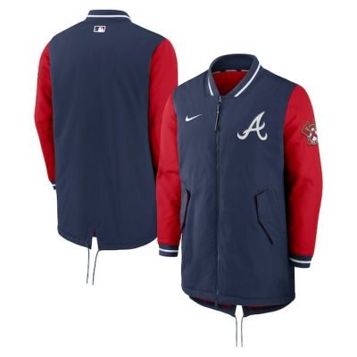 MLB ブレーブス ジャケット 2022 選手着用 オーセンティックコレクション ダグアウト Jacket ナイキ/Nike Midnight Navy/Sport Red