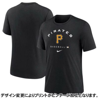 MLB パイレーツ Tシャツ 2022 選手着用オーセンティックコレクション Tri-Blend Tee ナイキ/Nike ブラック