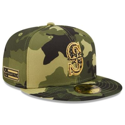 MLB マリナーズ キャップ 2022 アームドフォースデー Armed Forces Day On-Field 59FIFTY Fitted ニューエラ/New Era カモ