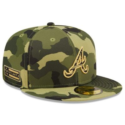 MLB ブレーブス キャップ 2022 アームドフォースデー Armed Forces Day On-Field 59FIFTY Fitted ニューエラ/New Era カモ