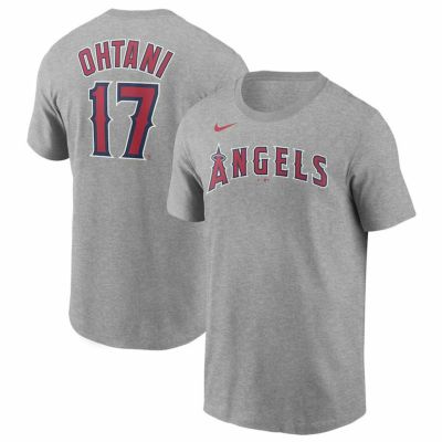 MLB 大谷翔平 エンゼルス Tシャツ ネーム＆ナンバー フーディー ナイキ/Nike ダークグレー 23wbsf