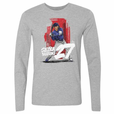 MLB 鈴木誠也 カブス Tシャツ Chicago C State WHT 500Level ヘザーグレー