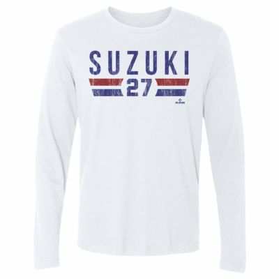 MLB 鈴木誠也 カブス Tシャツ Chicago C Font 500Level ホワイト