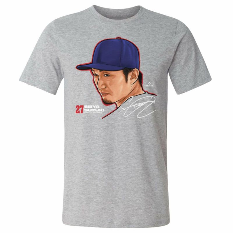 MLB 鈴木誠也 カブス Tシャツ Chicago C Profile WHT 500Level