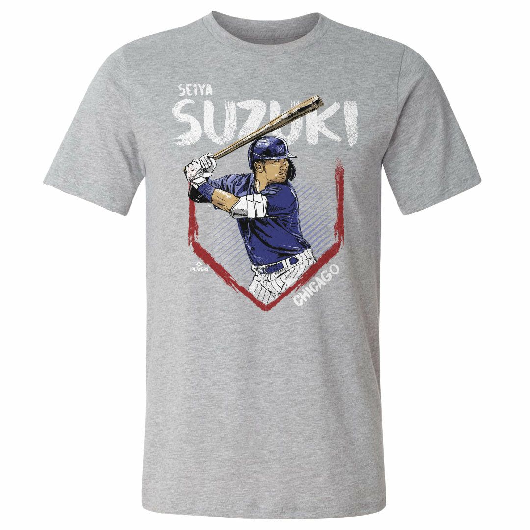 MLB 鈴木誠也 カブス Tシャツ Chicago C Base WHT 500Level ヘザー 