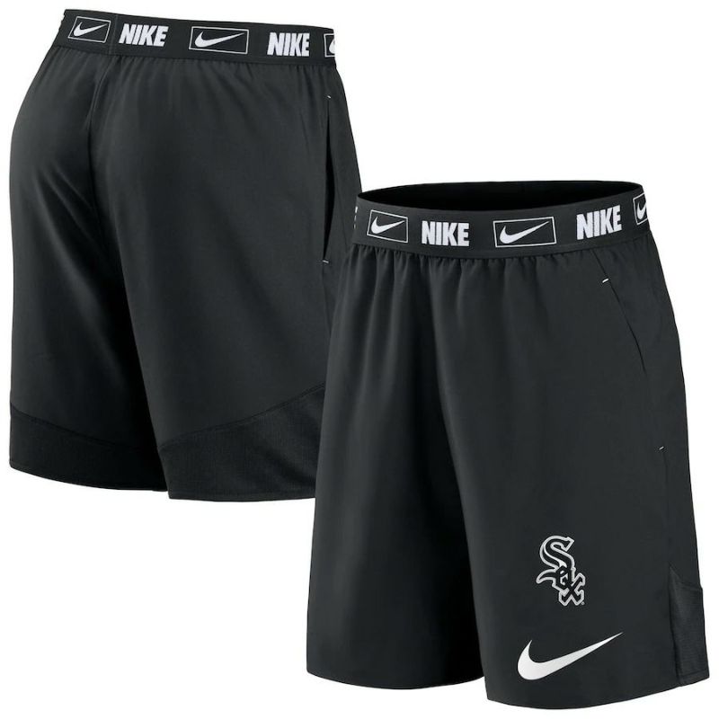 MLB ホワイトソックス ショーツ プライムタイム ドライフィット Dri-Fit Shorts ハーフパンツ ショート ナイキ/Nike ブラック  ホワイト | セレクション | MLB NBA NFL プロ野球グッズ専門店 公式オンラインストア