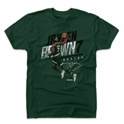 NBA ジェイレン・ブラウン セルティックス Tシャツ Slant K WHT 500Level Forest Green