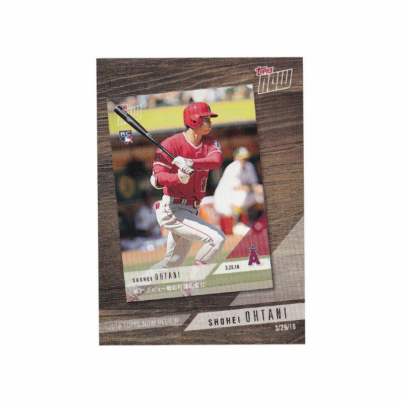 MLB 大谷翔平 エンゼルス トレーディングカード 2019 2018 Topps Now