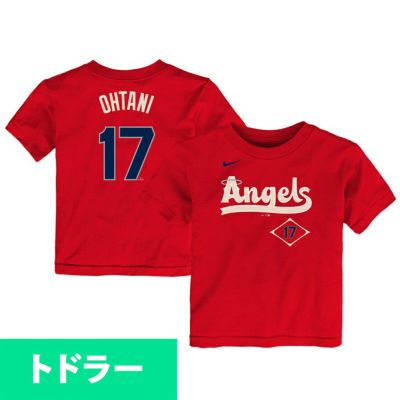 Outerstuff Little Kids' Los Angeles Angels Shohei Ohtani #17 Red T