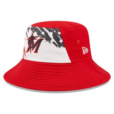 MLB マーリンズ キャップ 2022 独立記念日 4th of July バケットハット ニューエラ/New Era レッド