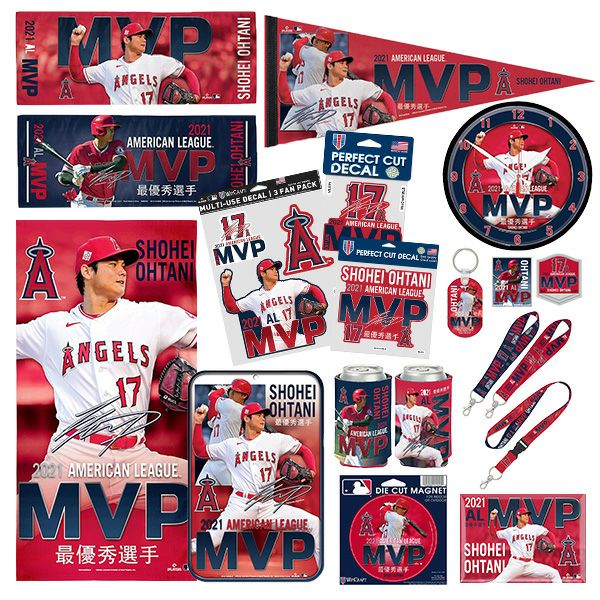 MLB 大谷翔平 エンゼルス グッズセット セット 2021 MVP受賞記念 最優秀選手 ア・リーグ ウィンクラフト/WinCraft |  セレクション | MLB NBA NFL プロ野球グッズ専門店 公式オンラインストア