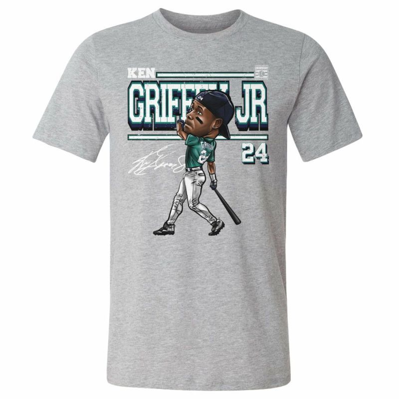 MLB ケン・グリフィー・ジュニア マリナーズ Tシャツ Derby Cartoon