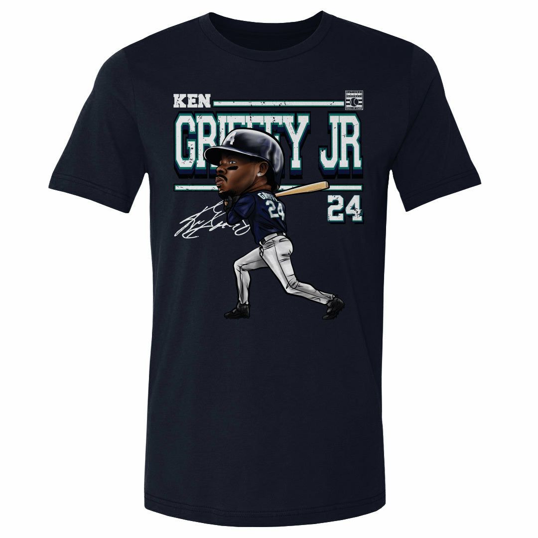 MLB x 500Level ケン・グリフィーJr選手グラフィックTee
  
  MLB ケン・グリフィー・ジュニア マリナーズ Tシャツ  Cartoon WHT T-Shirt 500Level True Navy