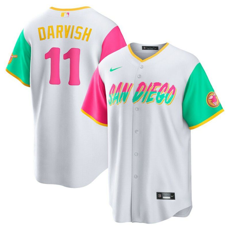 MLB ダルビッシュ有 パドレス ユニフォーム 2022 シティーコネクト City Connect レプリカ ナイキ/Nike ホワイト |  セレクション | MLB NBA NFL プロ野球グッズ専門店 公式オンラインストア