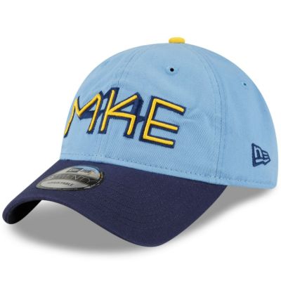 MLB ブリュワーズ キャップ 2022 シティーコネクト City Connect 9TWENTY アジャスタブル ニューエラ/New Era パウダーブルー