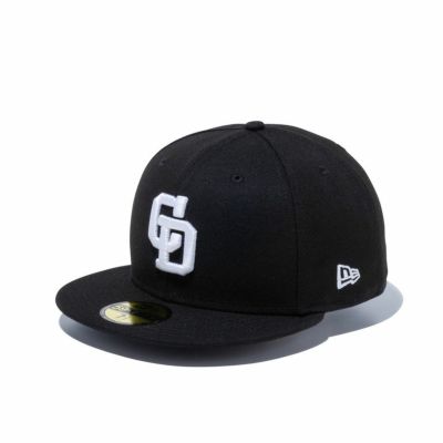 中日ドラゴンズ? キャップ 59FIFTY Cap ニューエラ/New Era ブラック スノーホワイト