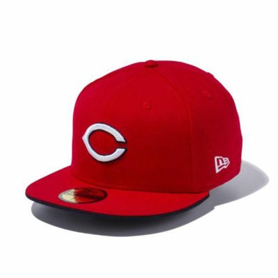 広島カープ グッズ キャップ 59FIFTY Cap ニューエラ/New Era スカーレット ホワイト ネイビーアンダーバイザー
