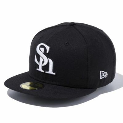 福岡ソフトバンクホークス グッズ キャップ 59FIFTY Cap ニューエラ/New Era ブラック ホワイト