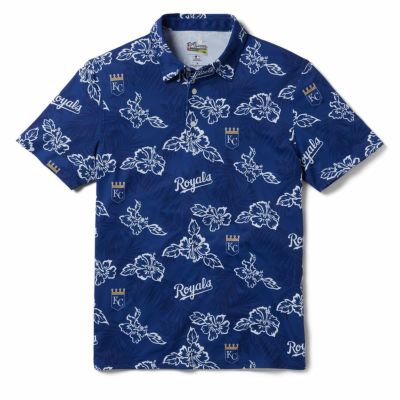 MLB ロイヤルズ ポロシャツ ハワイアン PUA PERFORMANCE POLO レインスプーナー Reyn Spooner ネイビー