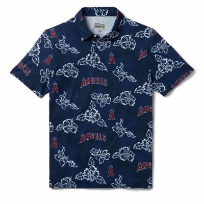 MLB エンゼルス アロハシャツ ハワイアン Scenic Aloha Shirt レイン