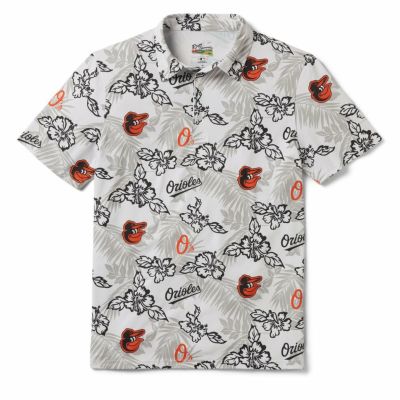MLB オリオールズ ポロシャツ ハワイアン PUA PERFORMANCE POLO レインスプーナー Reyn Spooner ホワイト