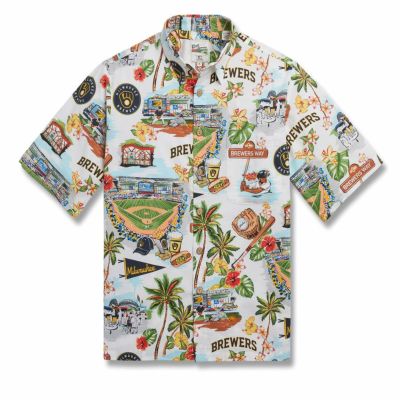 MLB アストロズ アロハシャツ ハワイアン Scenic Aloha Shirt レイン