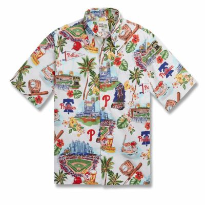 MLB フィリーズ アロハシャツ ハワイアン Scenic Aloha Shirt レインスプーナー Reyn Spooner