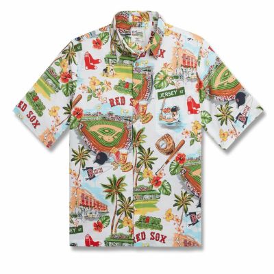 MLB レッドソックス アロハシャツ ハワイアン Scenic Aloha Shirt レインスプーナー Reyn Spooner