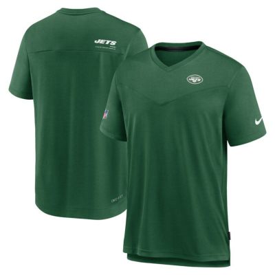 NFL ジェッツ Tシャツ 2022 サイドライン sideline Coach Chevron Lock Up Vネック ナイキ/Nike グリーン