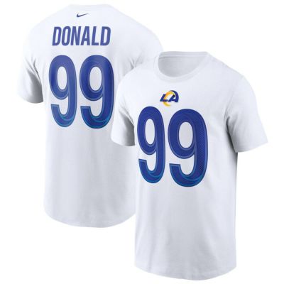 NFL アーロン・ドナルド ラムズ Tシャツ プレイヤー ネーム＆ナンバー ナイキ/Nike ホワイト