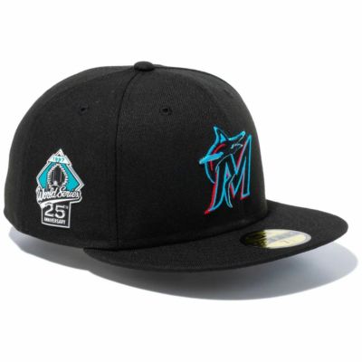 MLB マーリンズ キャップ ワールドシリーズ優勝 25周年記念 59FIFTY Cap ニューエラ/New Era Game (Black)