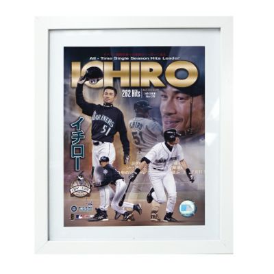 イチロー 4000安打 記念フレーム、フォトミント 世界で限定数しか生産されない激レアなマリナーズ・イチロー氏の