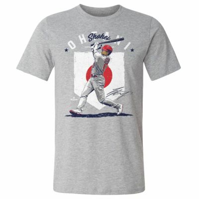 MLB 大谷翔平 エンゼルス Tシャツ A Country Flag T-Shirt 500Level グレー 23wbsf